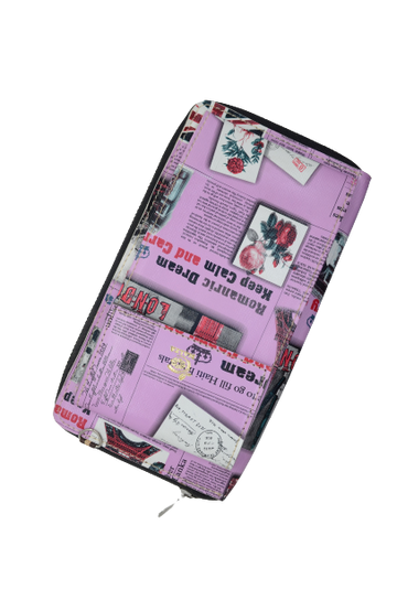 UK Printed Clutch With Mobile Pouch